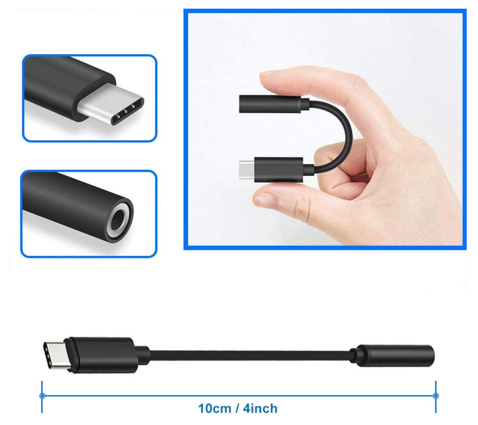 Fixim USB-C naar 3.5mm Audio Adapter